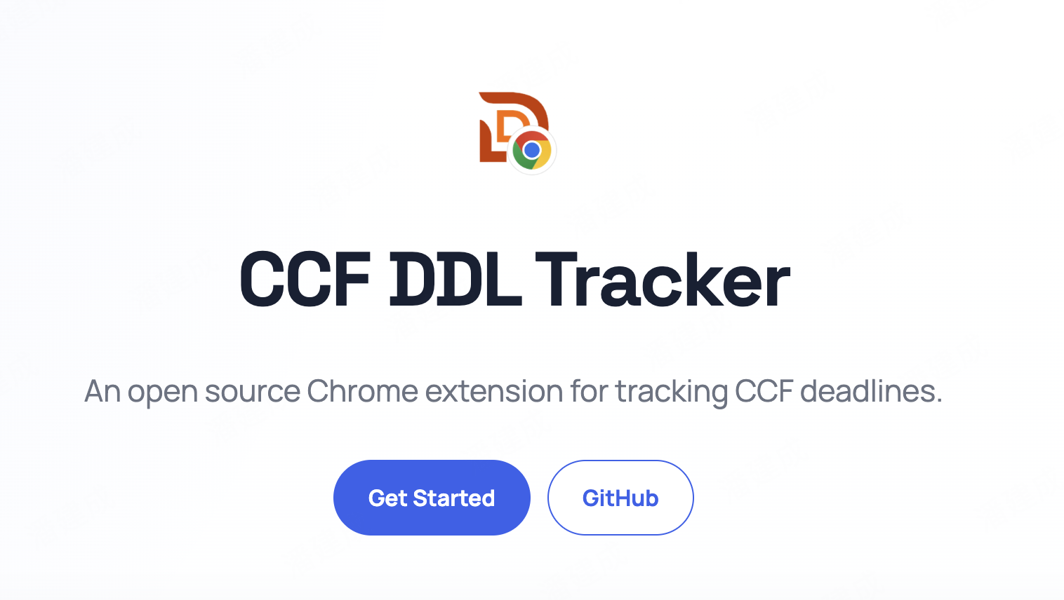 CCF DDL Tracker for Chrome Extension